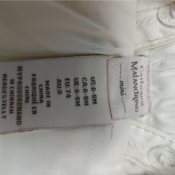 NWT Catherine Malandrino matching 3 piece set for baby girl size 6-9 mos - Picture 5 of 10